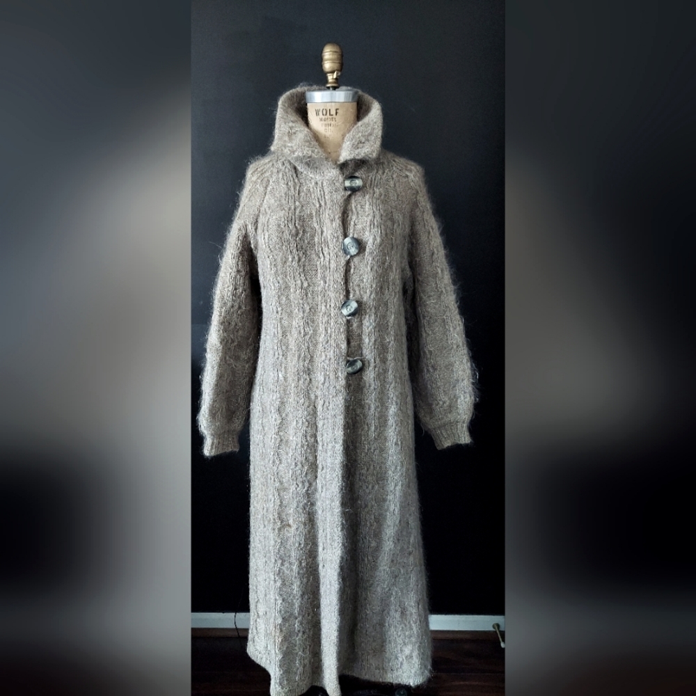Mohair wool coat